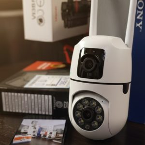 360 degree WiFi security camera with night vision and motion detection